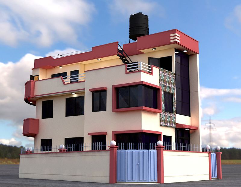 Exterior Concept — 3D Render — Bishal Manandhar