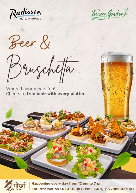 Bruschetta & Craft Beer Promo — Bishal Manandhar