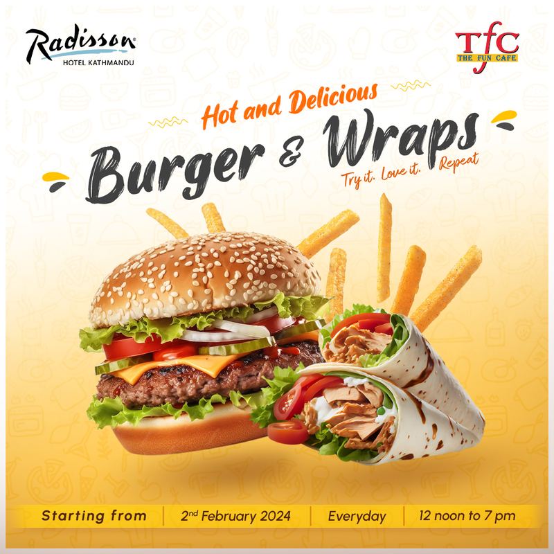 Burger & Wraps Promotion — Bishal Manandhar